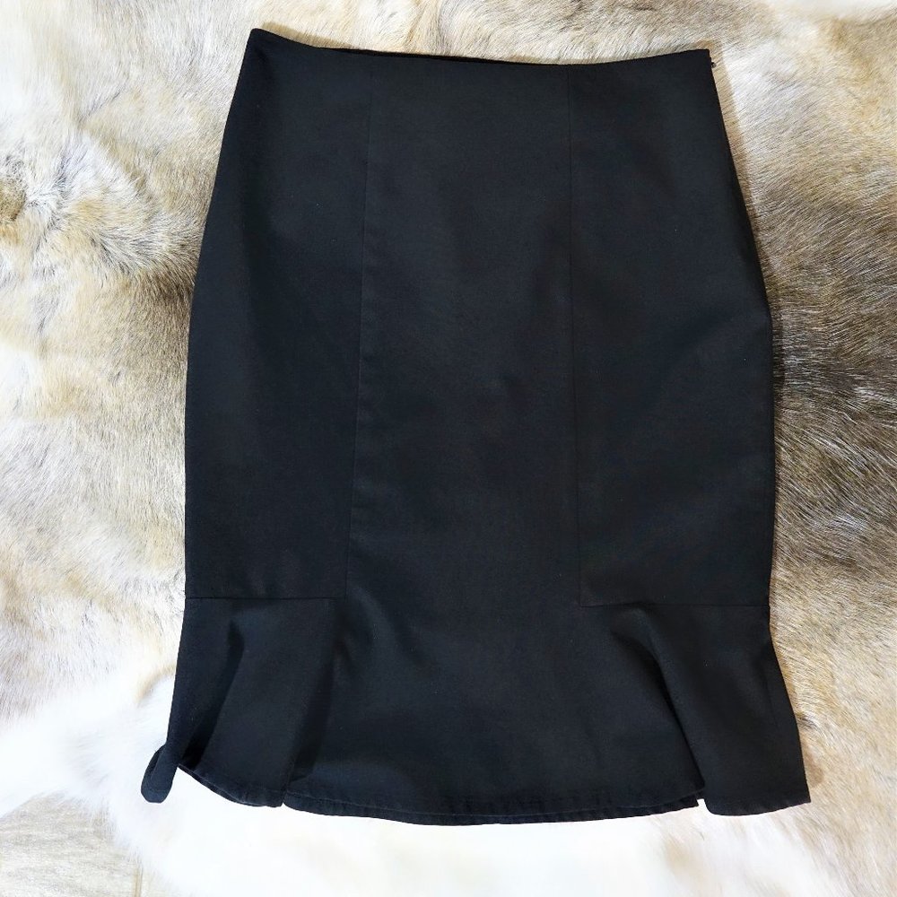 Pencil Skirt with Flutter Detail Size 4